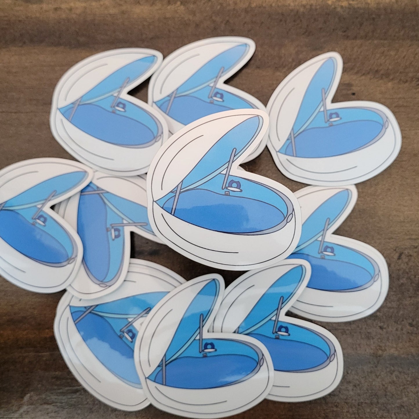Float Tank Vinyl Sticker – Weatherproof (Medium 2.5")