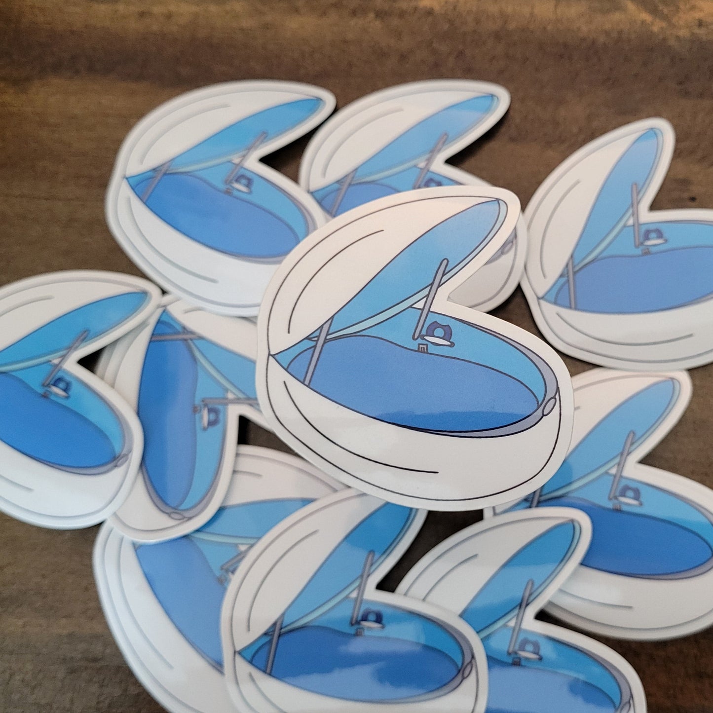 Float Tank Vinyl Sticker – Weatherproof (Medium 2.5")