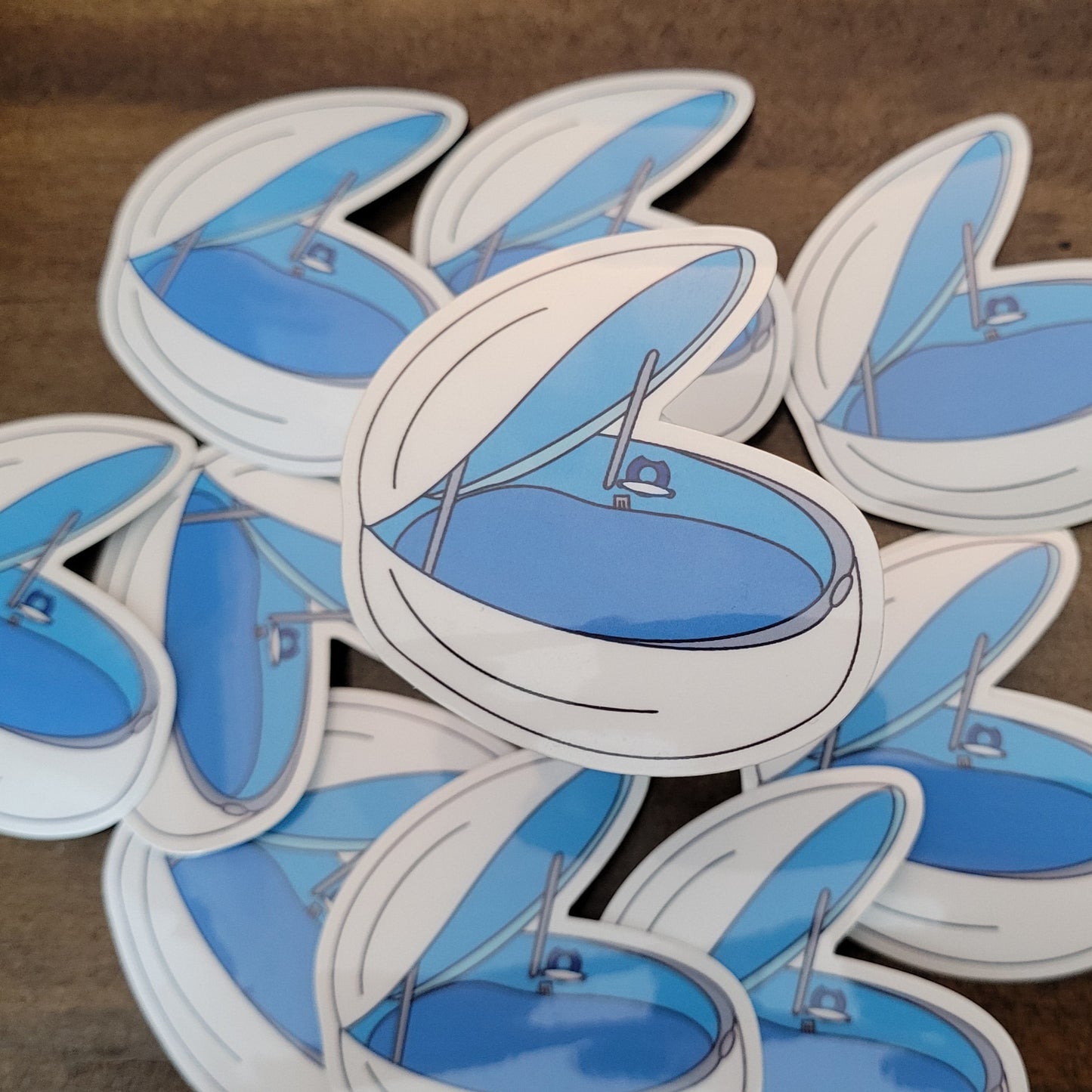 Float Tank Vinyl Sticker – Weatherproof (Medium 2.5")