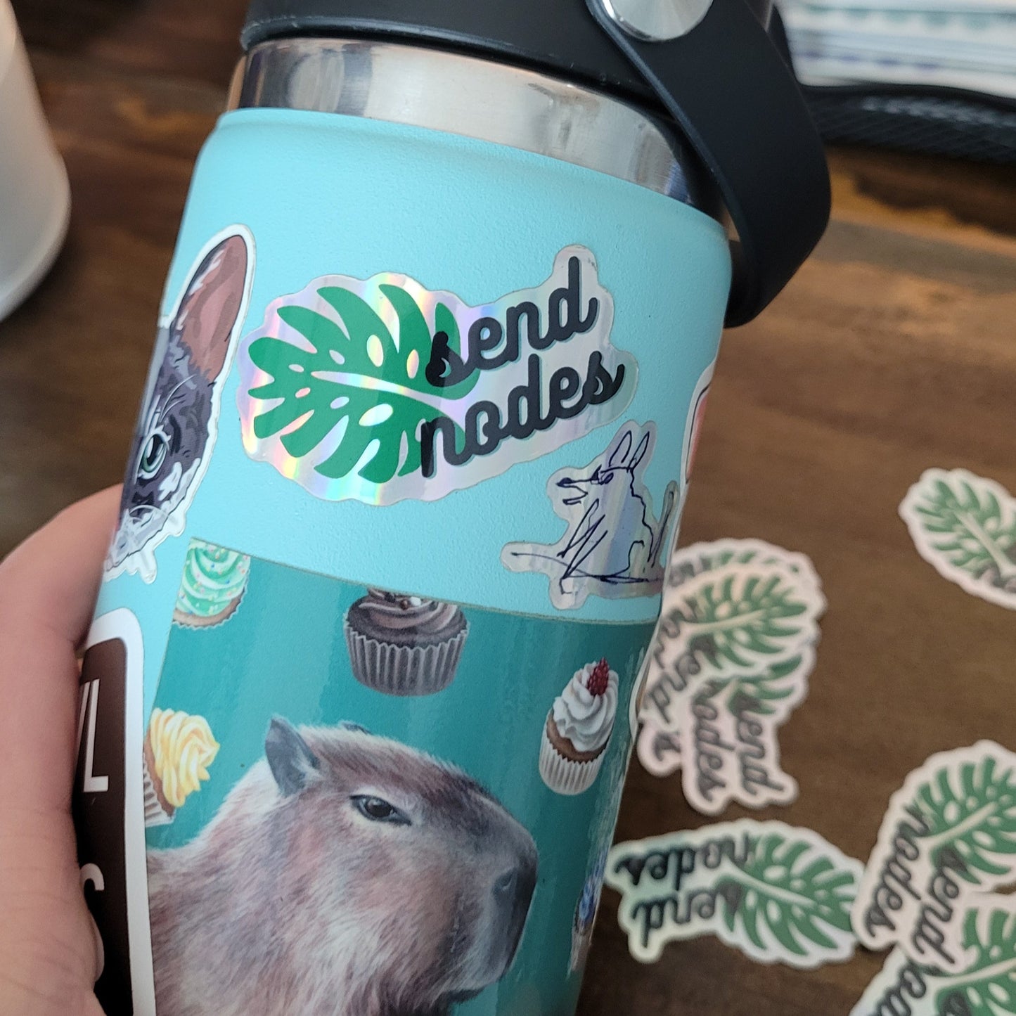 Send Nodes Holographic Sticker