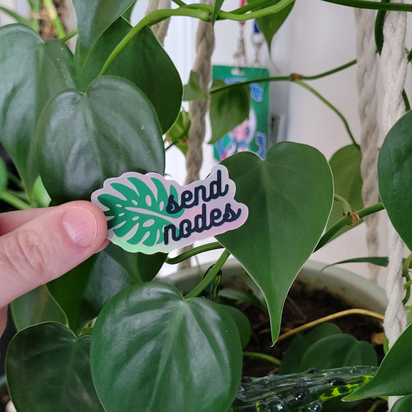 Send Nodes Holographic Sticker
