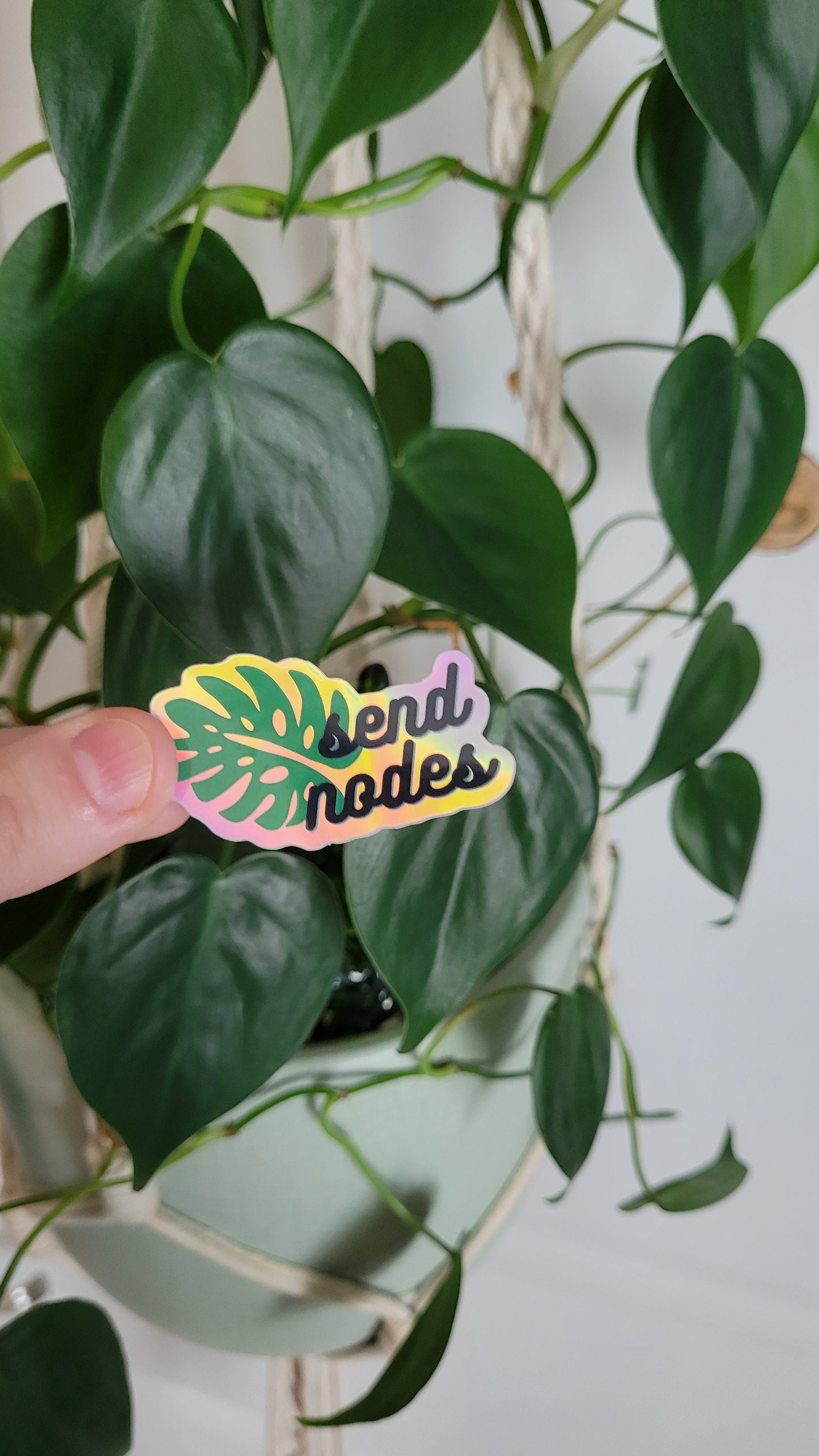 Send Nodes Holographic Sticker