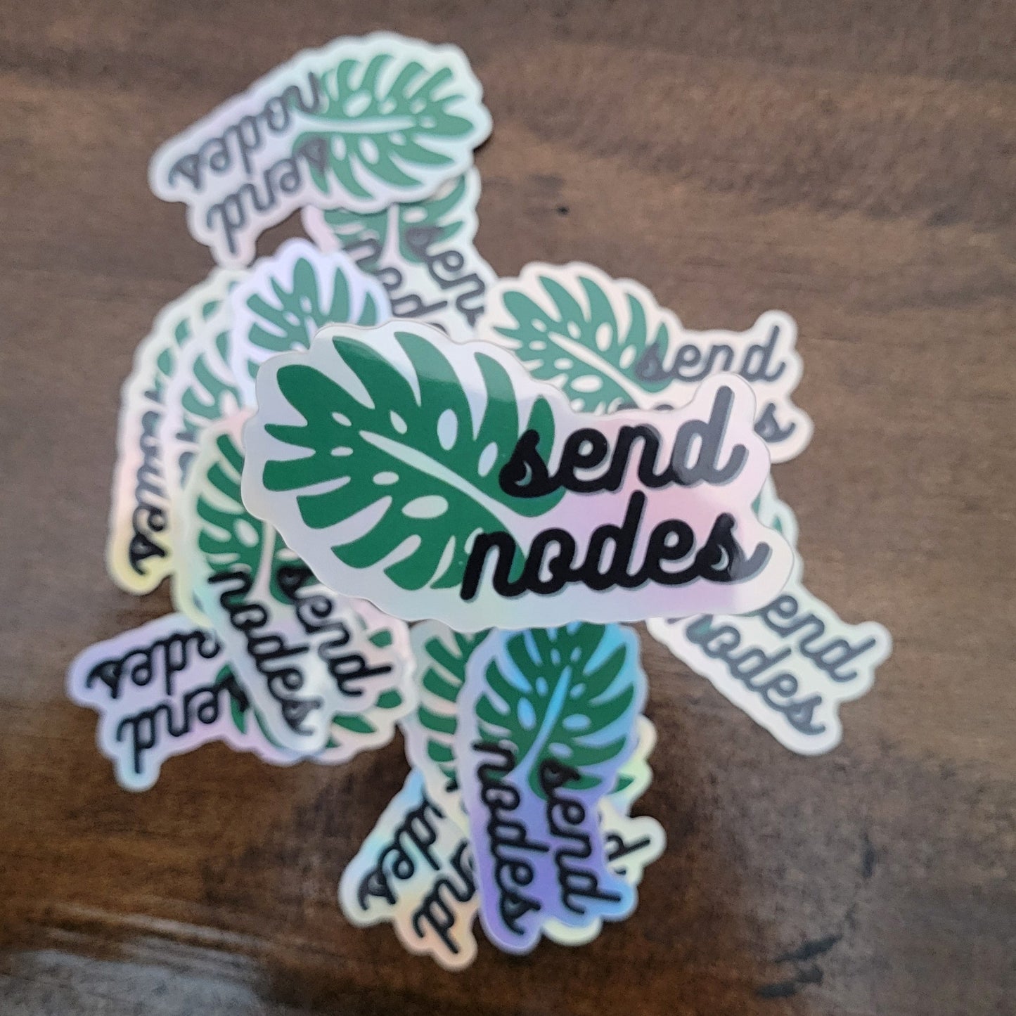 Send Nodes Holographic Sticker