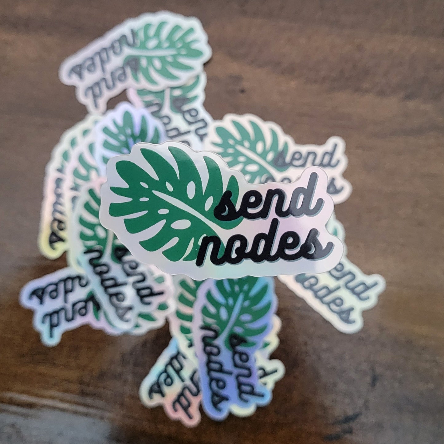 Send Nodes Holographic Sticker
