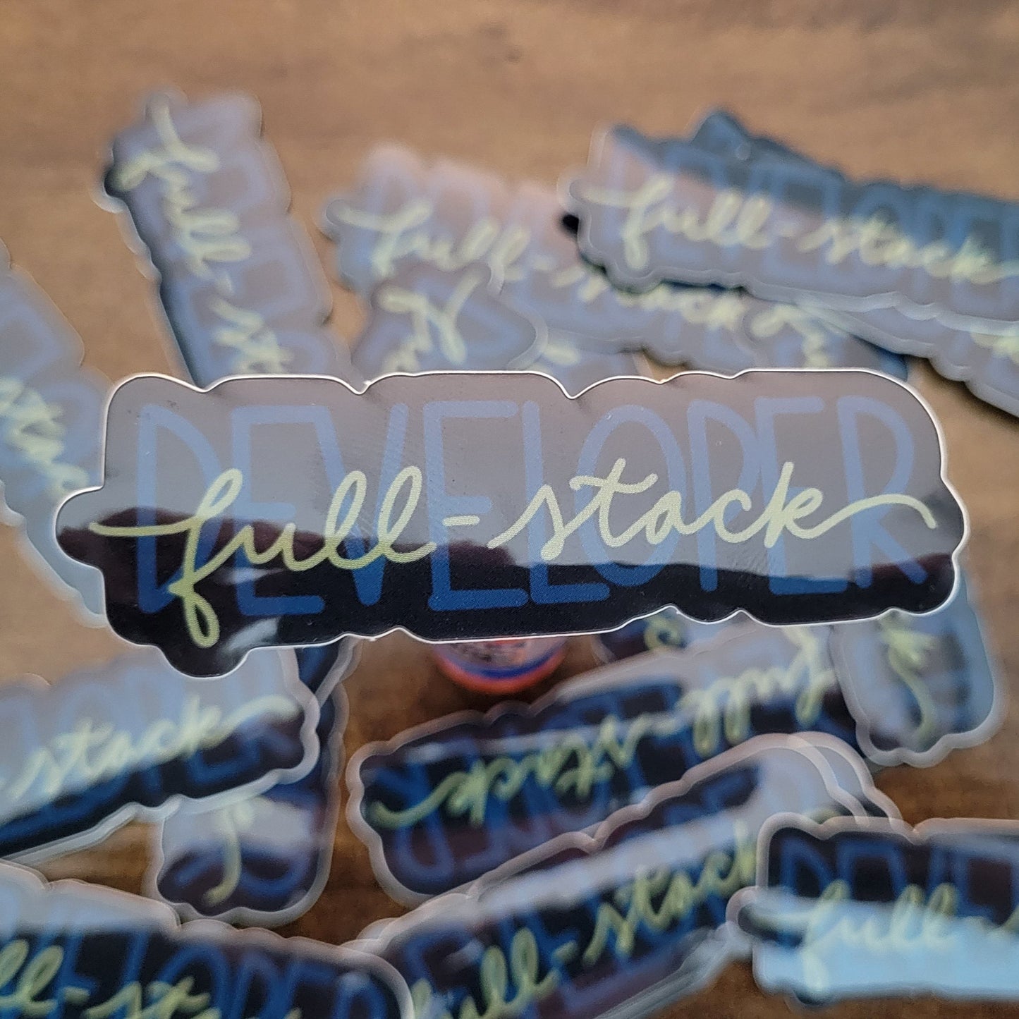 Full Stack Developer Sticker - Dark Mode & Light Mode